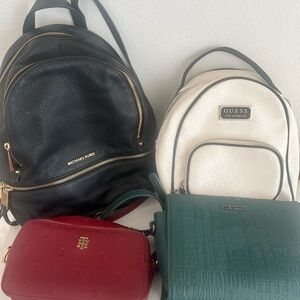 Michael Kors Black Leather Backpack